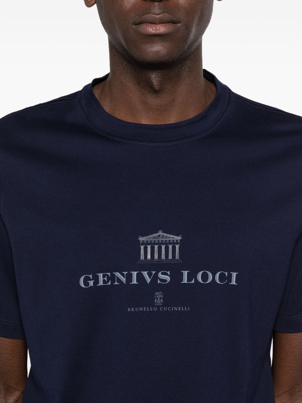 Brunello Cucinelli T-shirts and Polos Blue Brunello Cucinelli