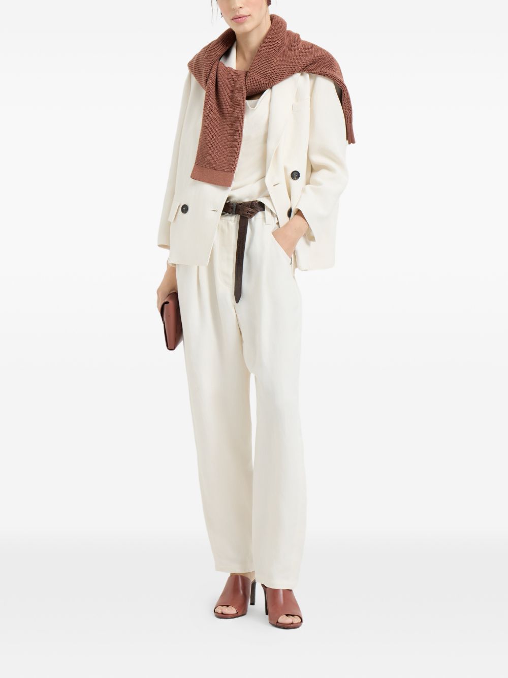 Brunello Cucinelli Jackets Cream Brunello Cucinelli