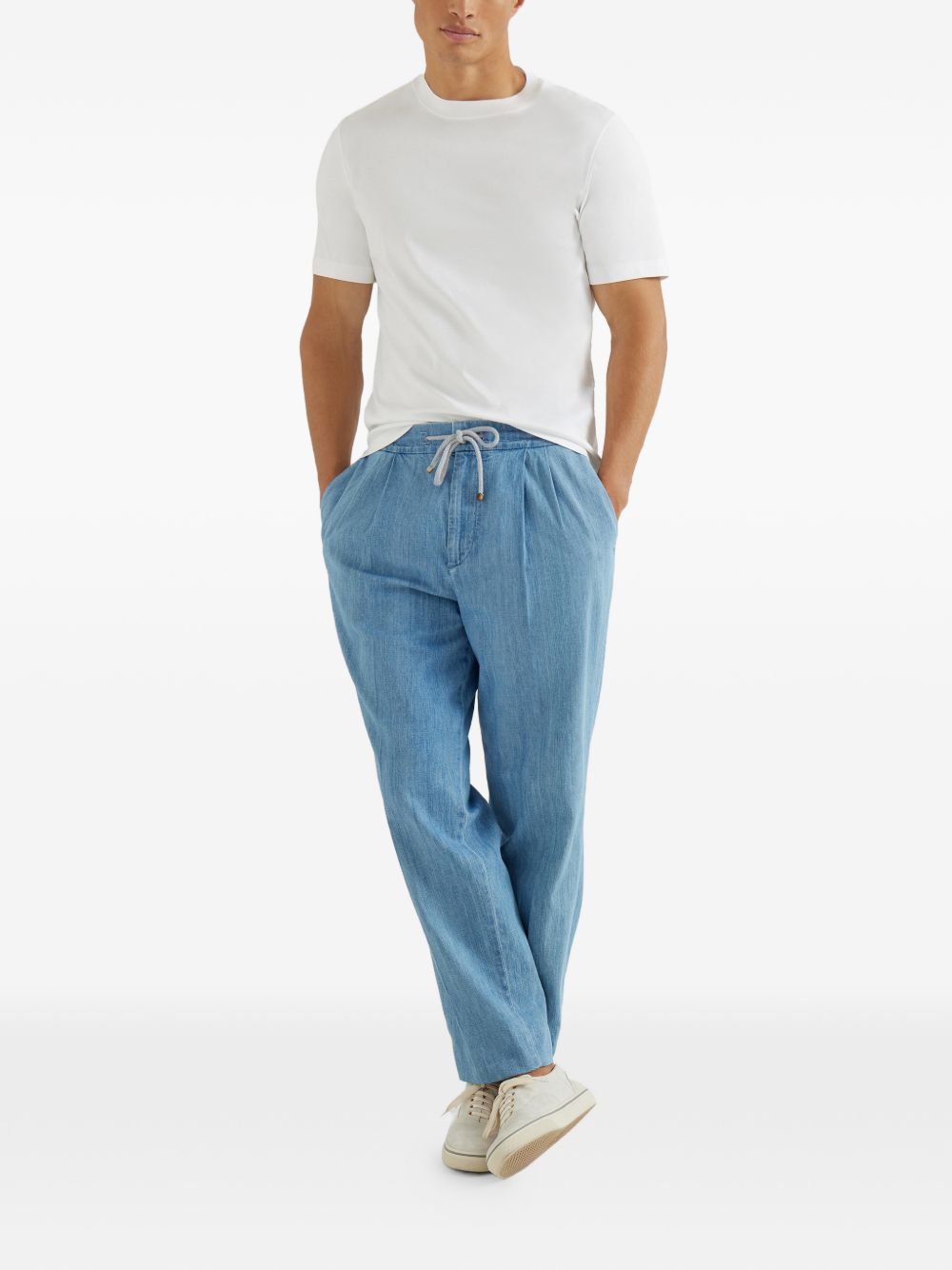 Brunello Cucinelli Trousers Clear Blue Brunello Cucinelli