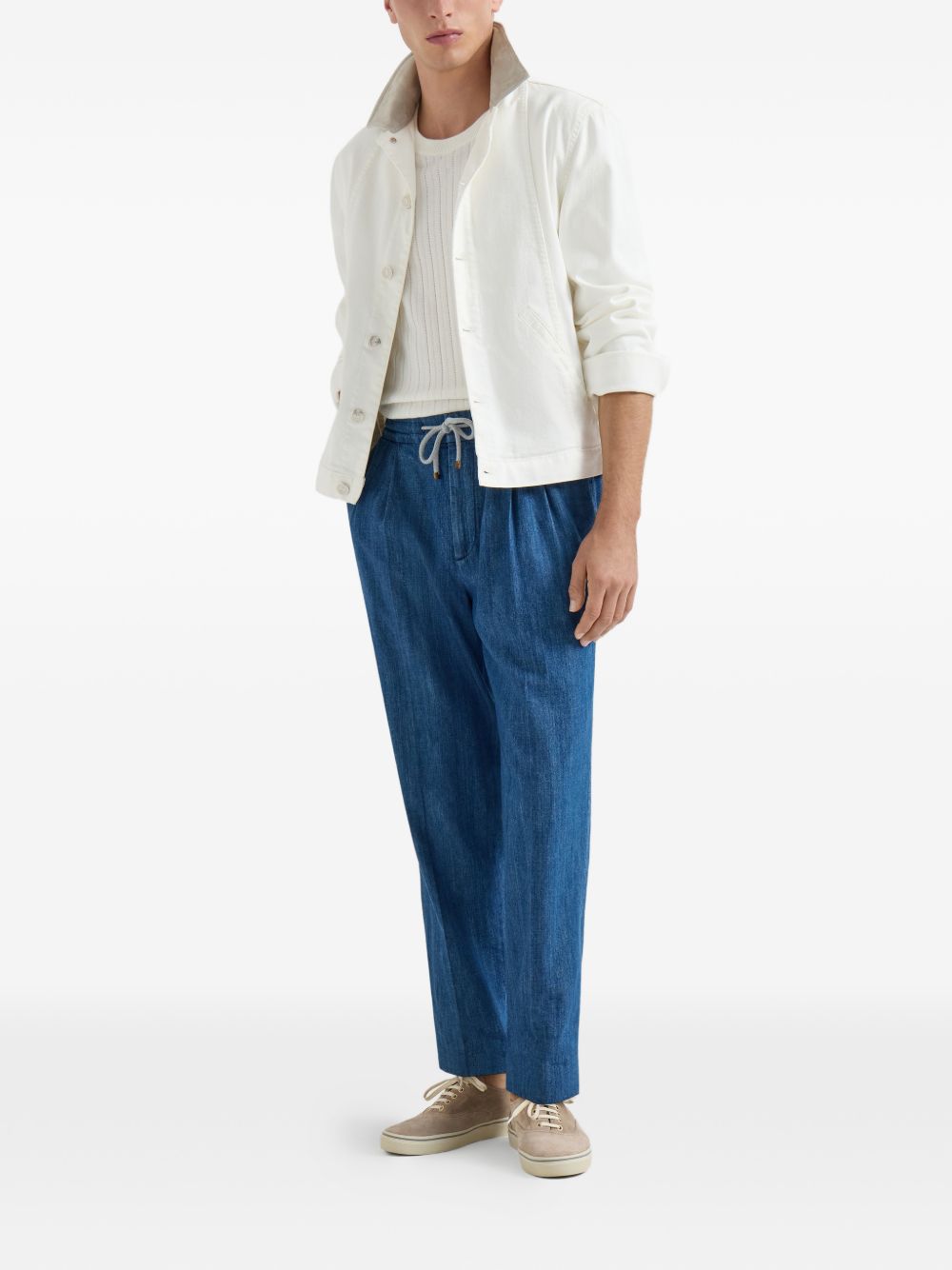 Brunello Cucinelli Trousers Clear Blue Brunello Cucinelli