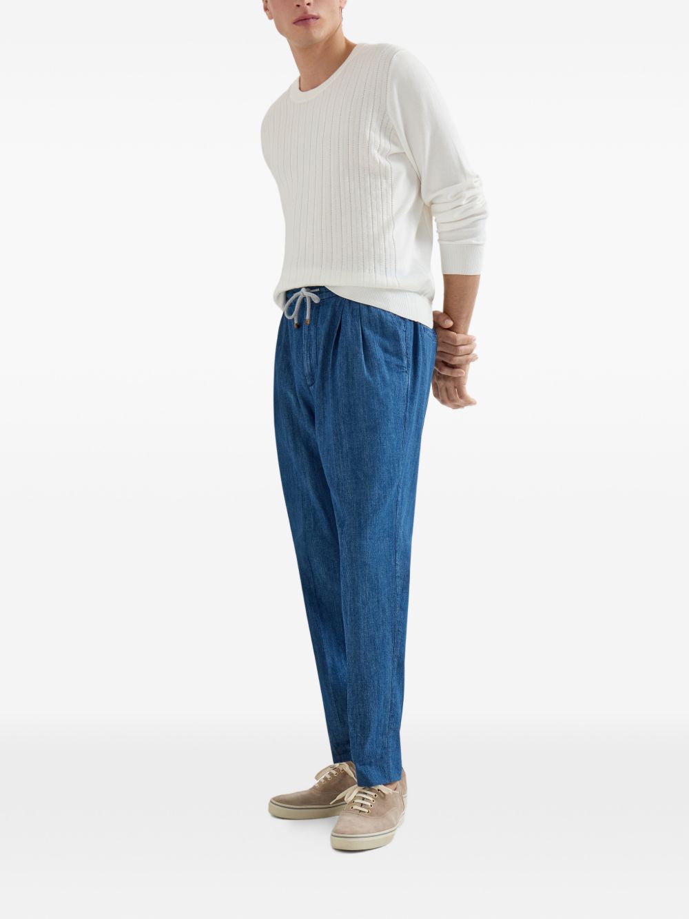 Brunello Cucinelli Trousers Clear Blue Brunello Cucinelli