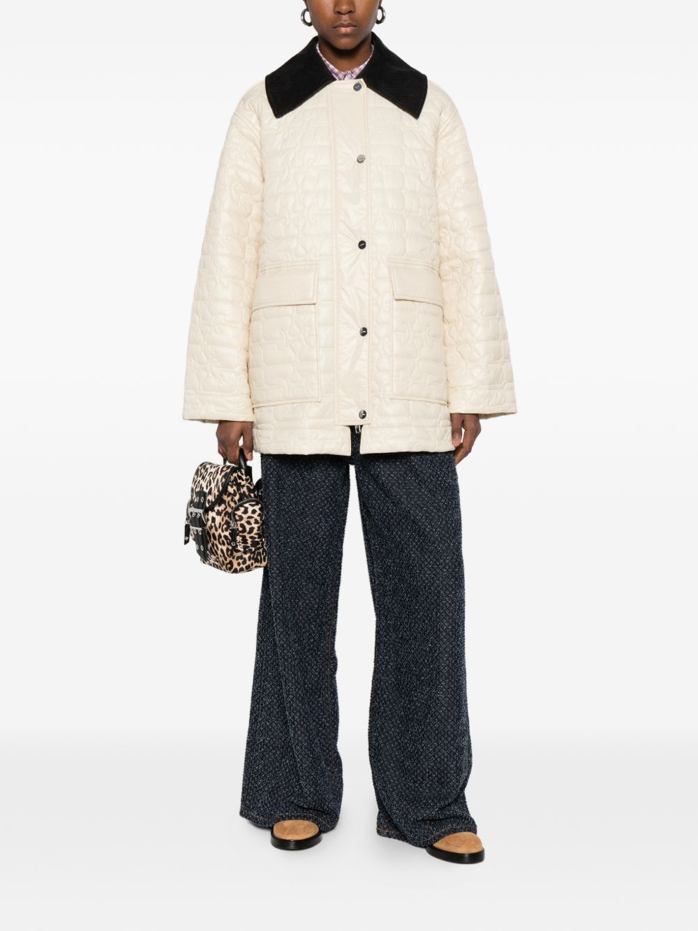 GANNI Jackets Ivory Ganni