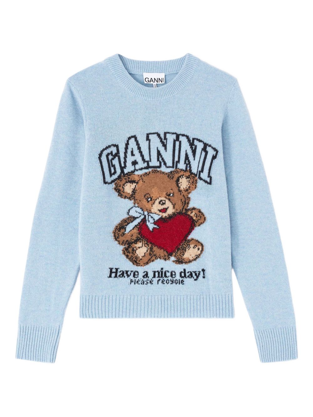 GANNI Sweaters Clear Blue Ganni