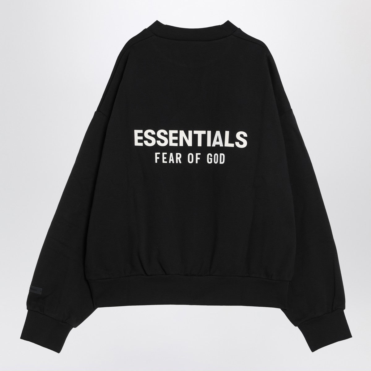 Fear of God Essentials Black fleece cotton sweatshirt with logo Fear of God Essentials