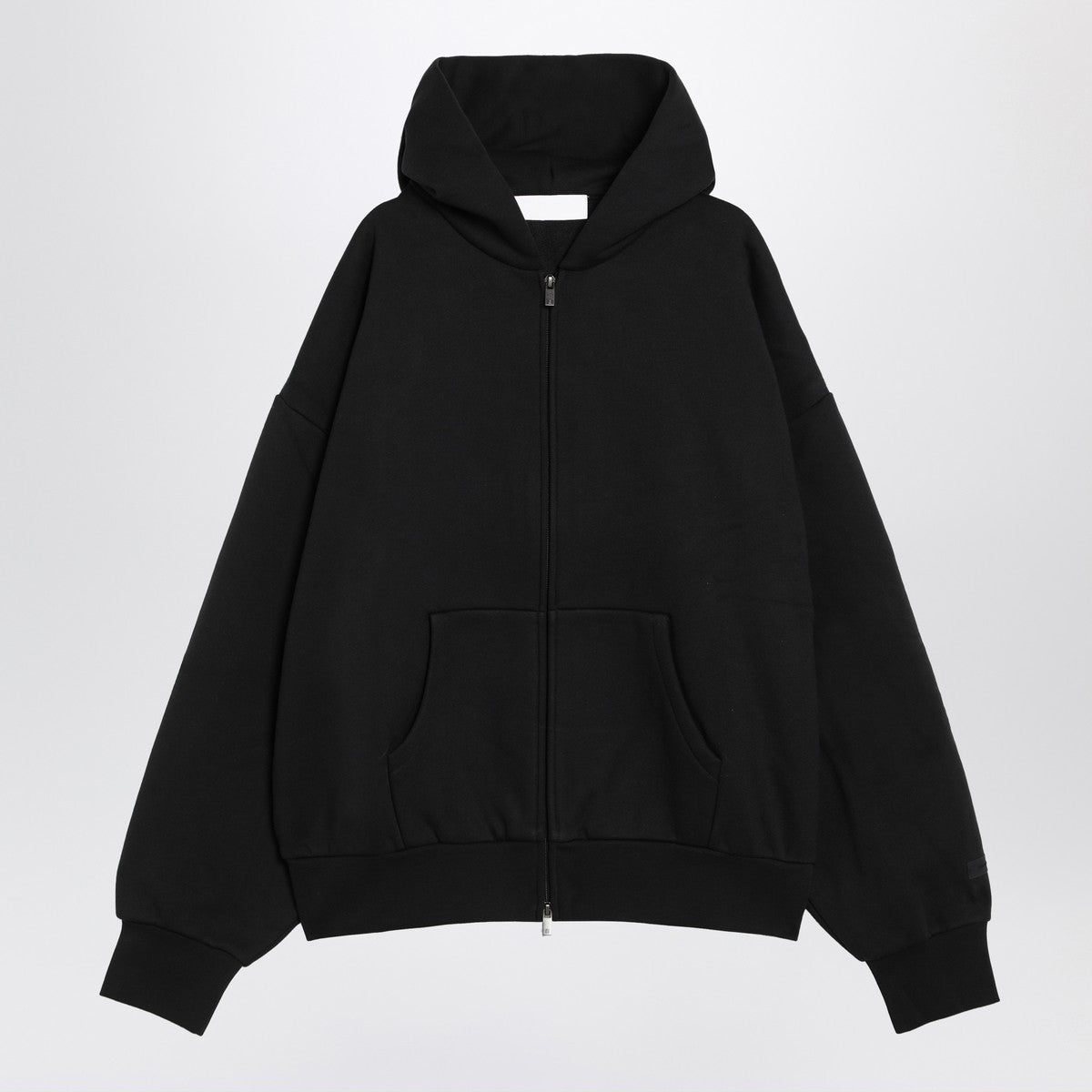 Fear of God Essentials Black fleece cotton sweatshirt with logo Fear of God Essentials