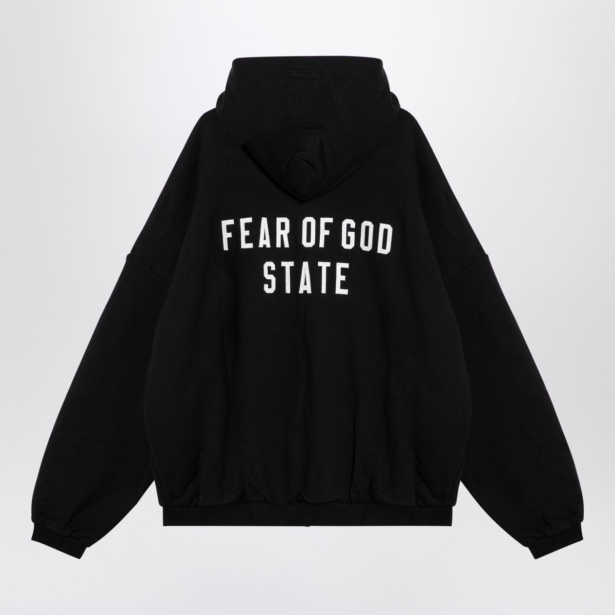 Fear of God Essentials Black zip sweatshirt with logo Fear of God Essentials