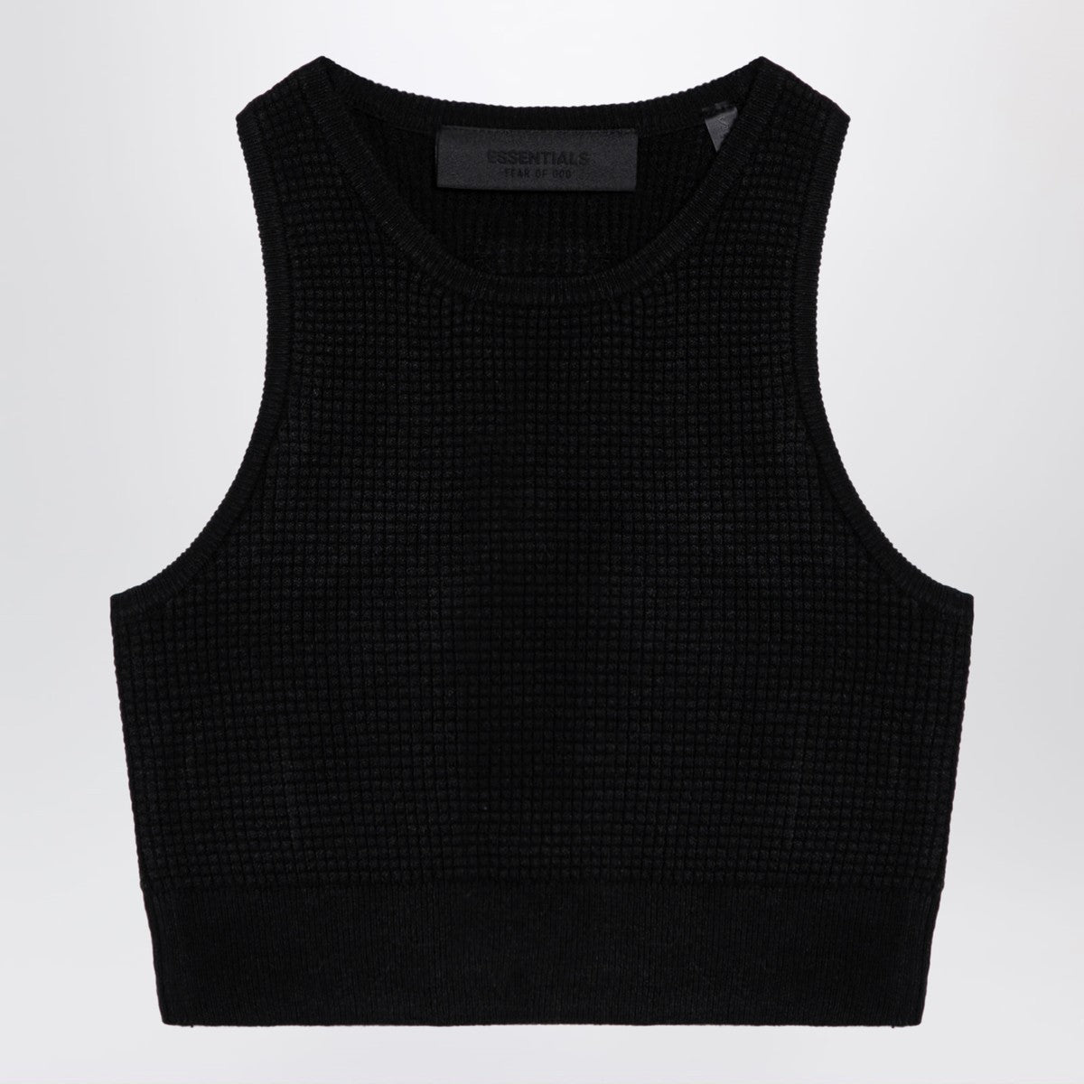 Fear of God Essentials Sporty black honeycomb tank top Fear of God Essentials
