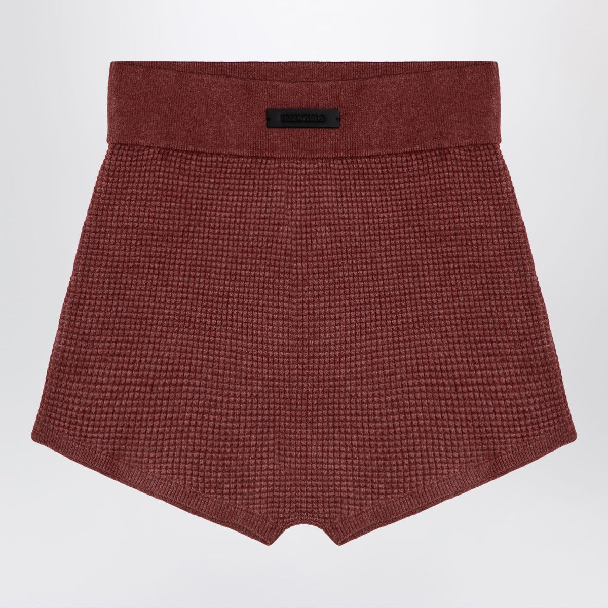 Fear of God Essentials Burgundy Honeycomb Short Fear of God Essentials