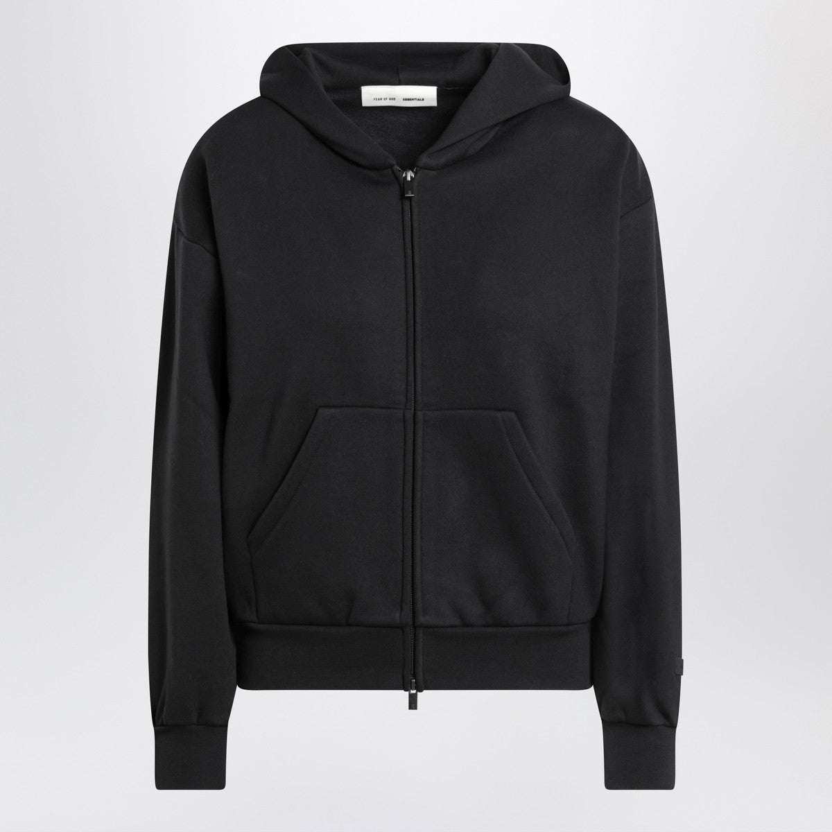 Fear of God Essentials Black cotton fleece hoodie Fear of God Essentials