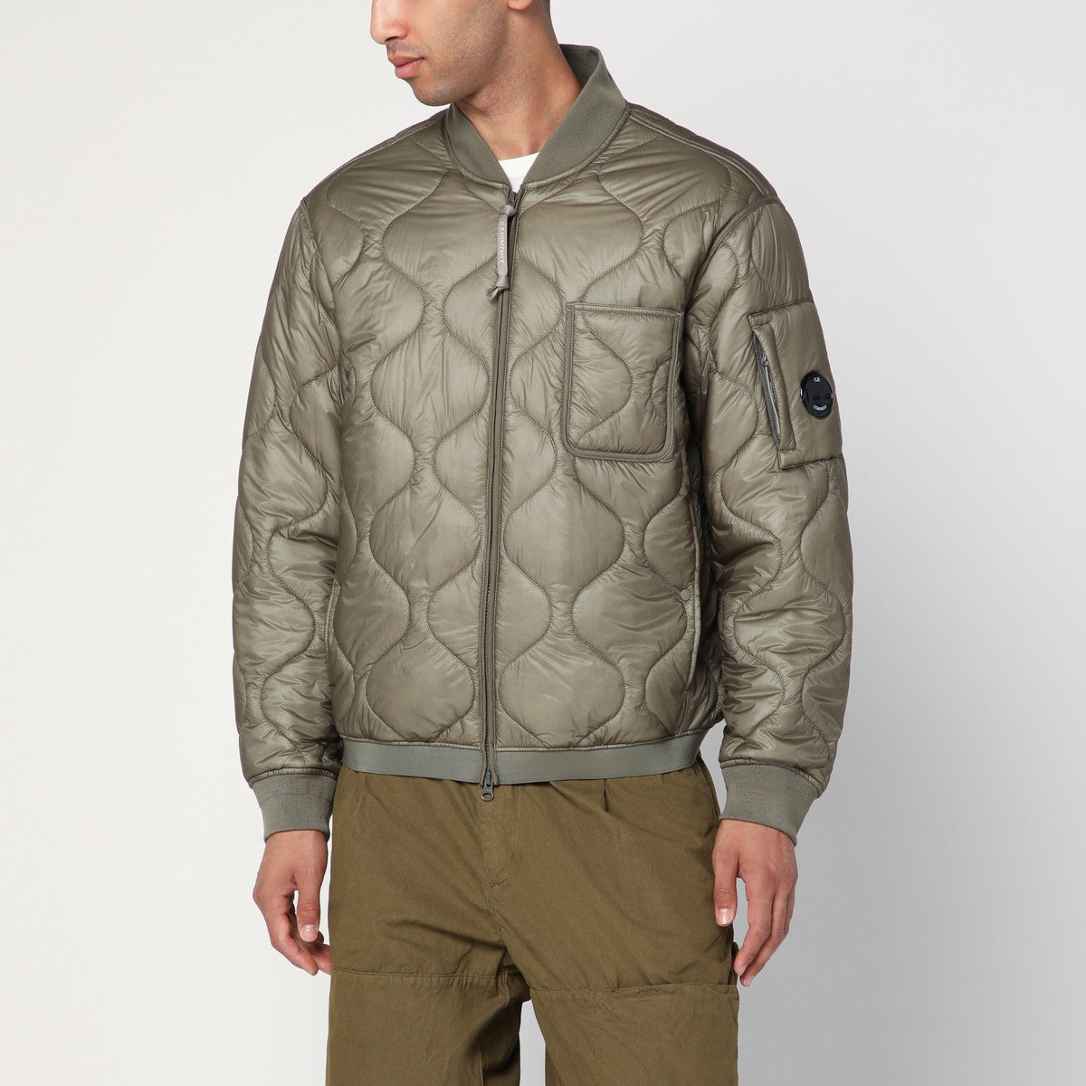 C.P. Company Rock grey zip-up bomber jacket C.P. Company