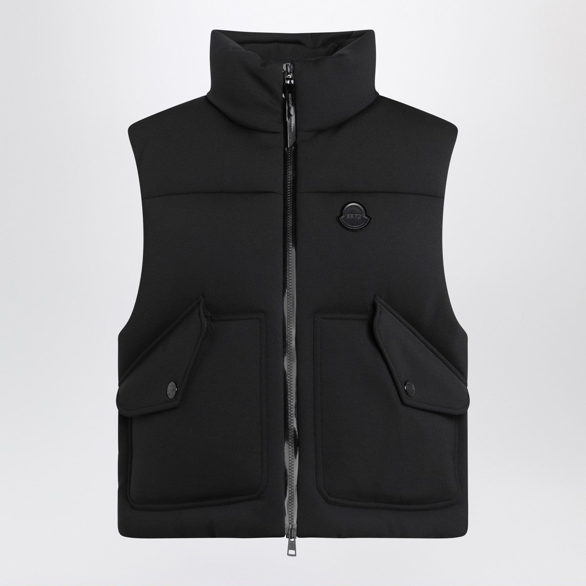 Moncler X Edward Enninful Black padded zip vest Moncler X Edward Enninful