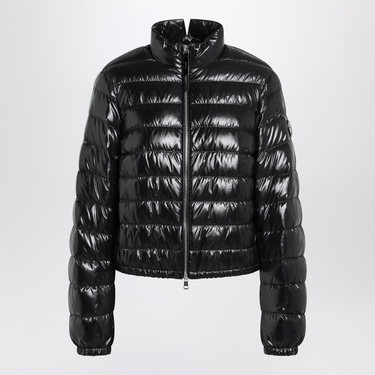 Moncler X Edward Enninful Black shiny nylon down jacket Moncler X Edward Enninful