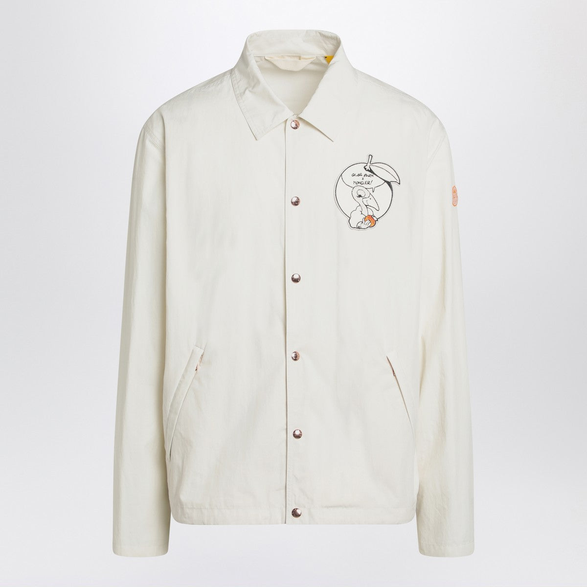Moncler Genius White Satsuma shacket in canvas and nylon Moncler Genius