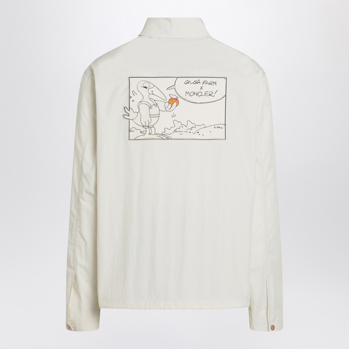 Moncler Genius White Satsuma shacket in canvas and nylon Moncler Genius