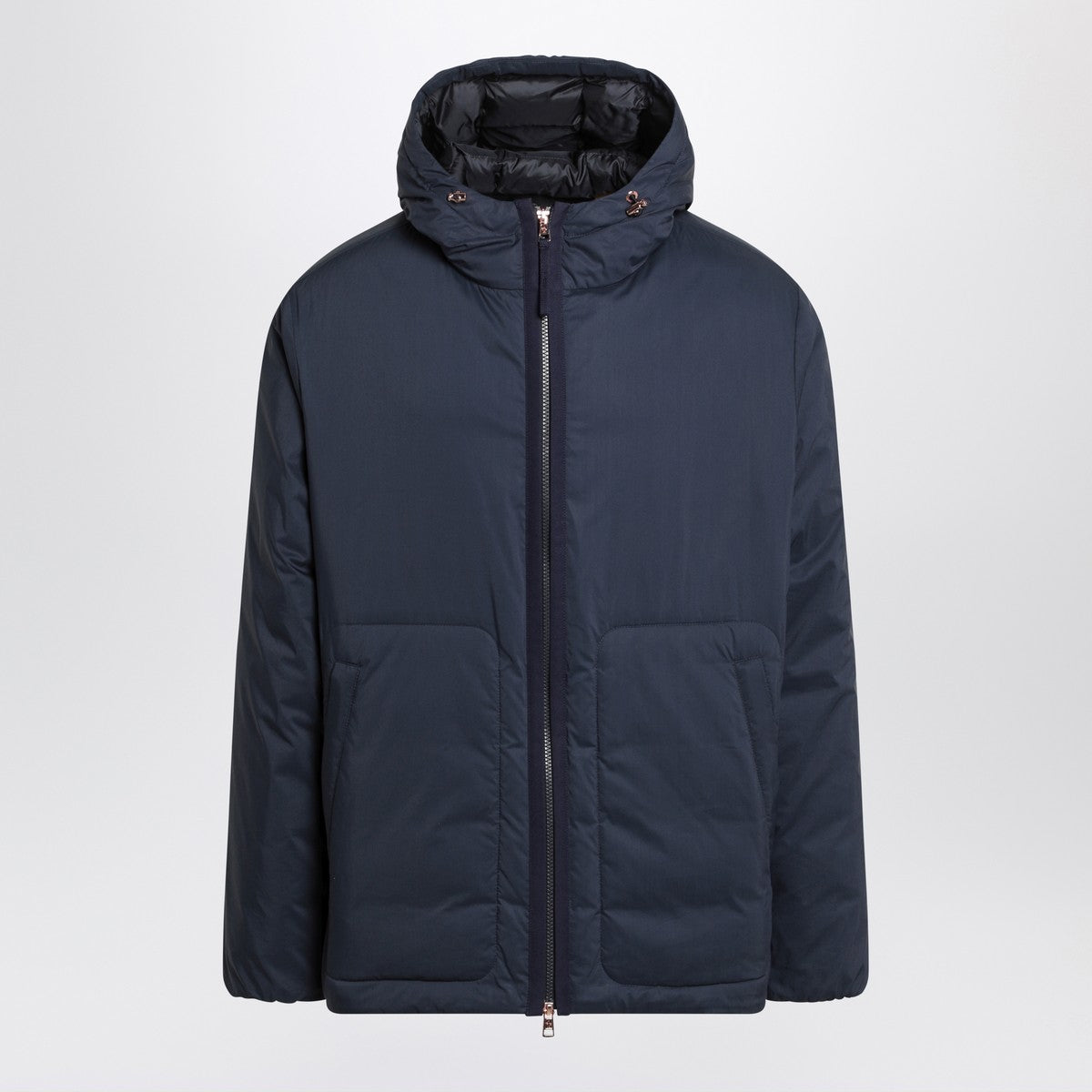 Moncler Genius Caracara puffer jacket in blue cotton blend Moncler Genius