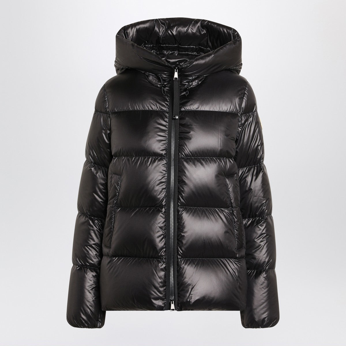 Moncler Shiny black zip jacket Moncler