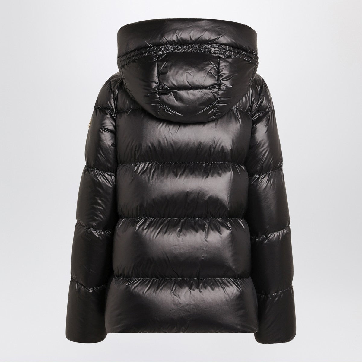 Moncler Shiny black zip jacket Moncler