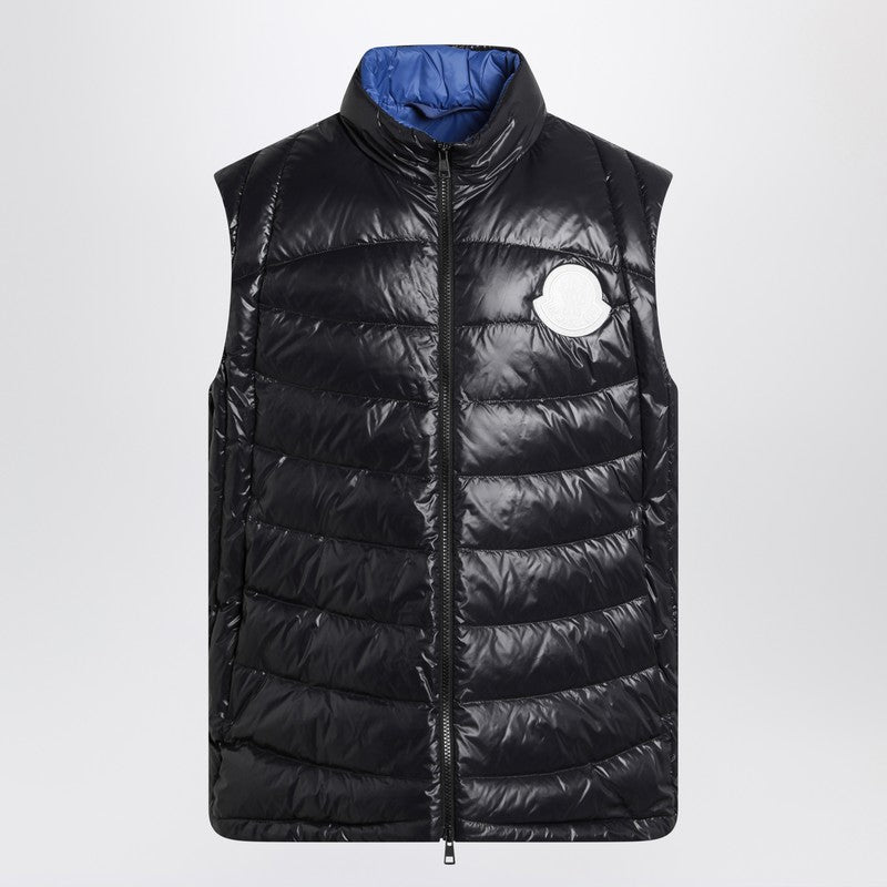 Moncler Menelao grey padded waistcoat Moncler