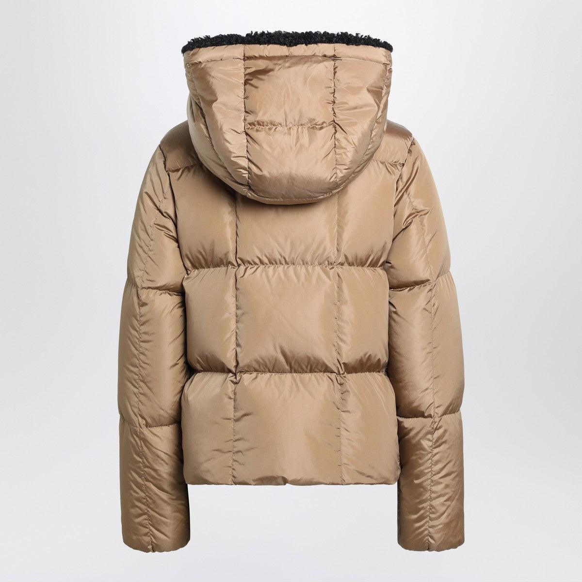 Moncler Beige hooded puffer jacket Moncler