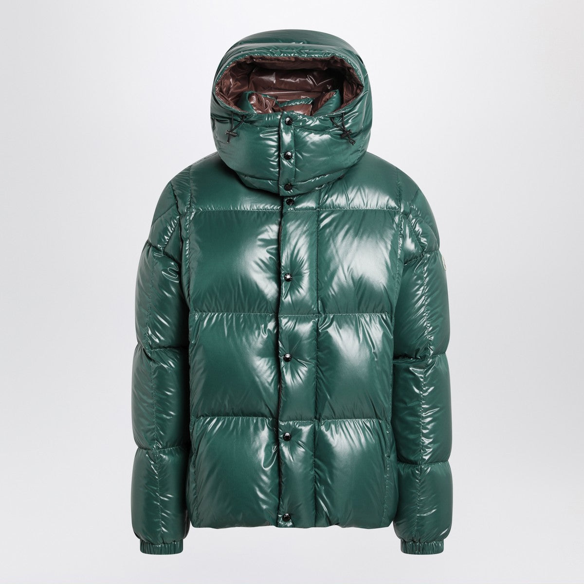 Moncler Green nylon laqué down jacket Moncler