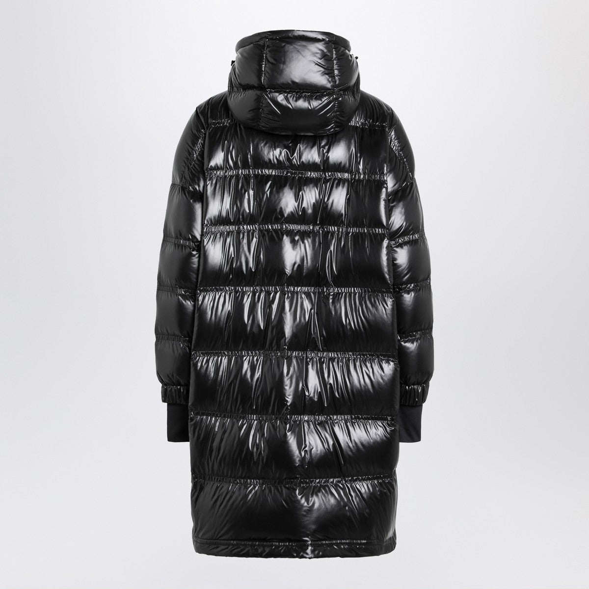 Moncler Grenoble Long glossy black down jacket Moncler Grenoble