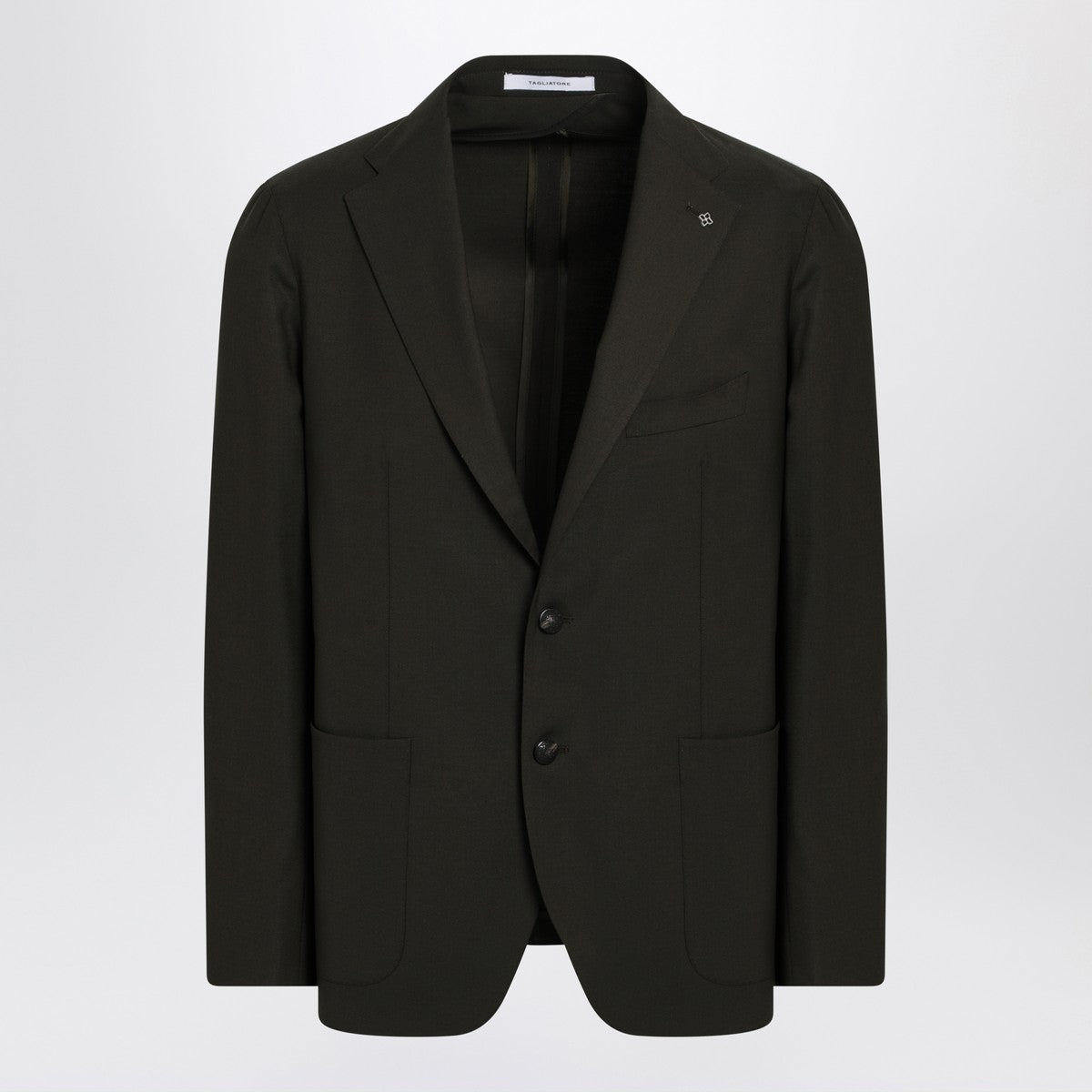 Tagliatore Single-breasted green jacket in virgin wool Tagliatore