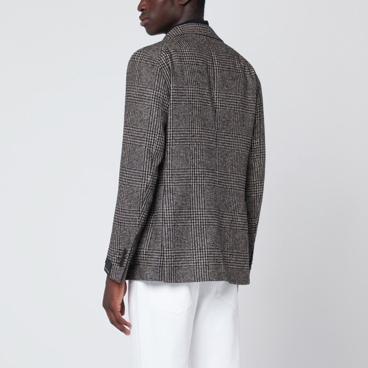 Tagliatore Brown jacket in Prince of Wales check Tagliatore