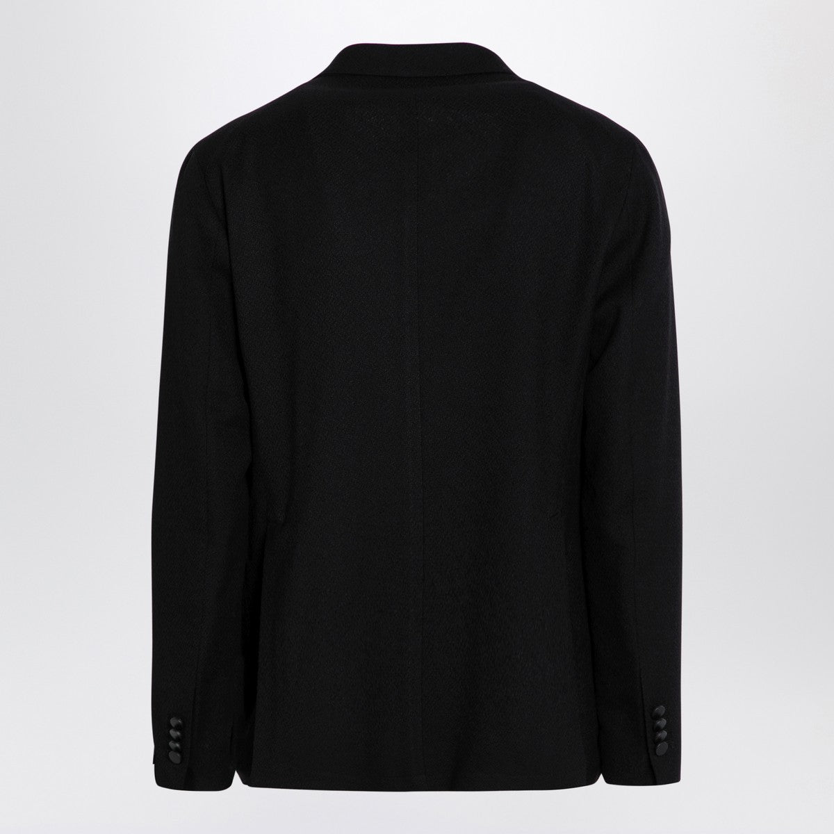 Tagliatore Black single-breasted jacket in wool Tagliatore
