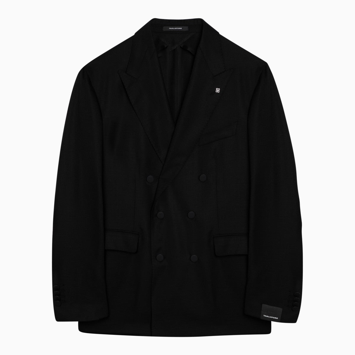 Tagliatore New York black wool double-breasted jacket Tagliatore