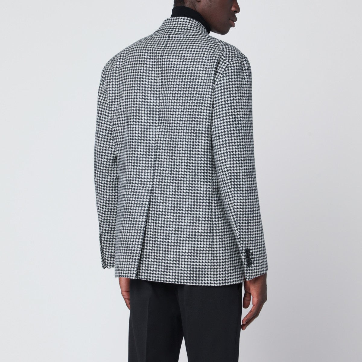 Tagliatore Black/white houndstooth double-breasted jacket Tagliatore