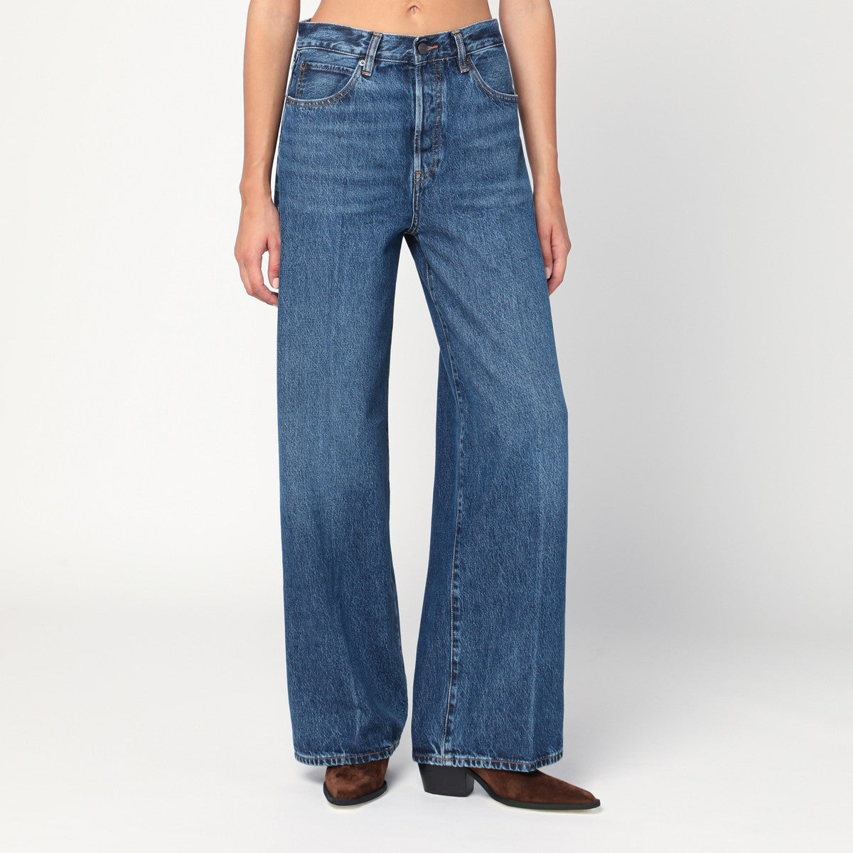 Frame The Collegiate blue jeans in recycled denim Frame