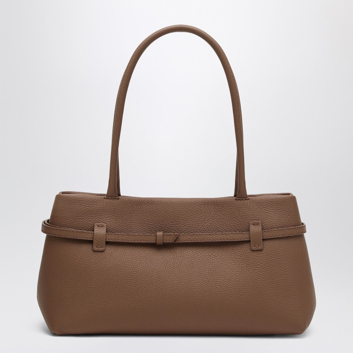 Manu Atelier Le Cambon East West Mocha Mousse suede bag Manu Atelier