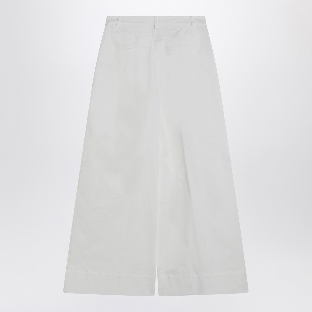 the garment White cotton palazzo trousers the garment