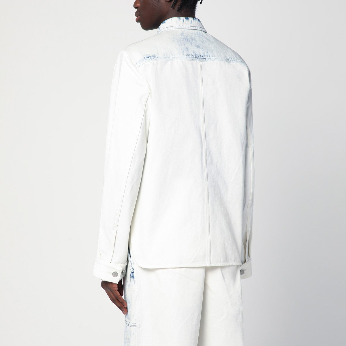 Dries Van Noten Faded blue denim shirt Dries Van Noten