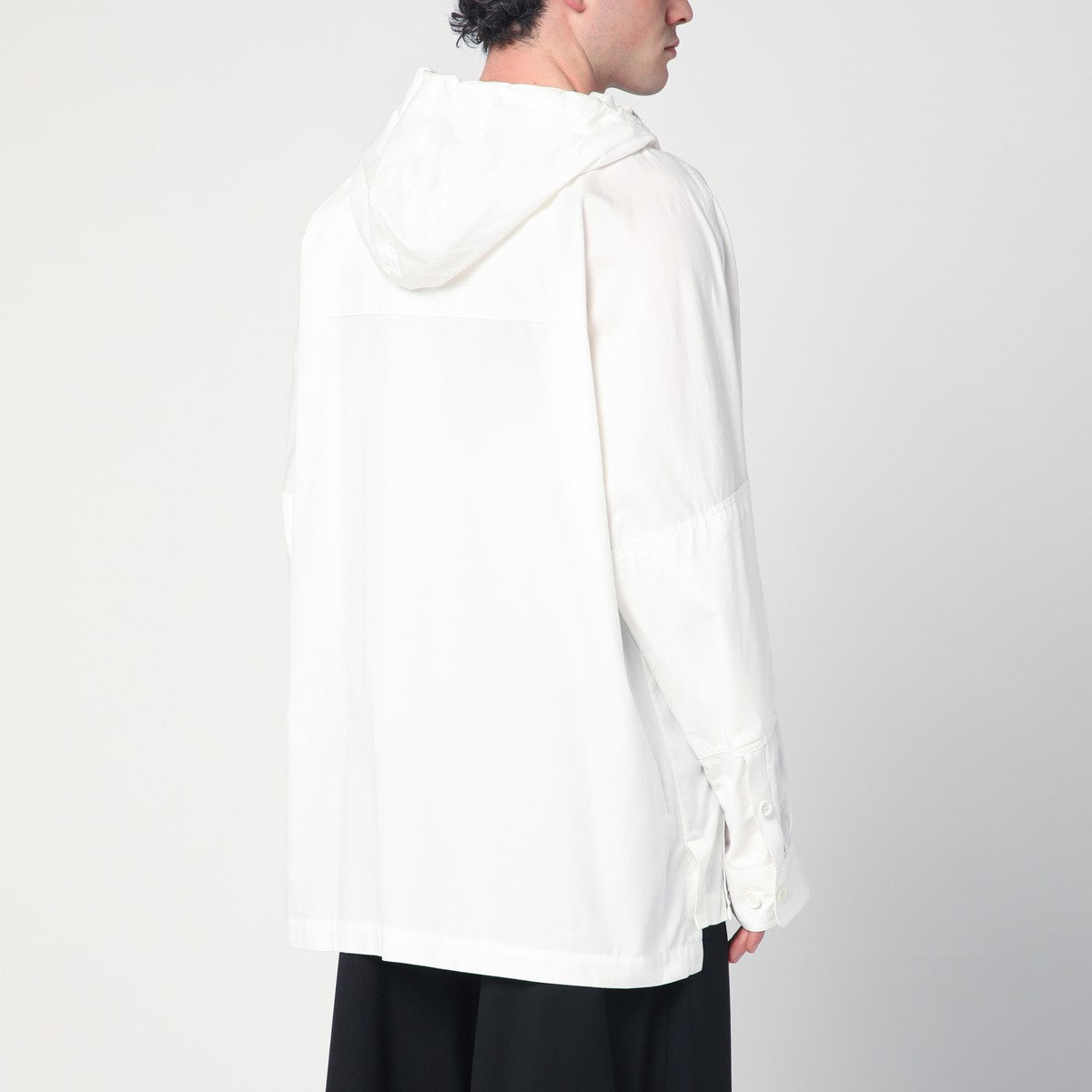 Dries Van Noten White asymmetric cotton shirt Dries Van Noten