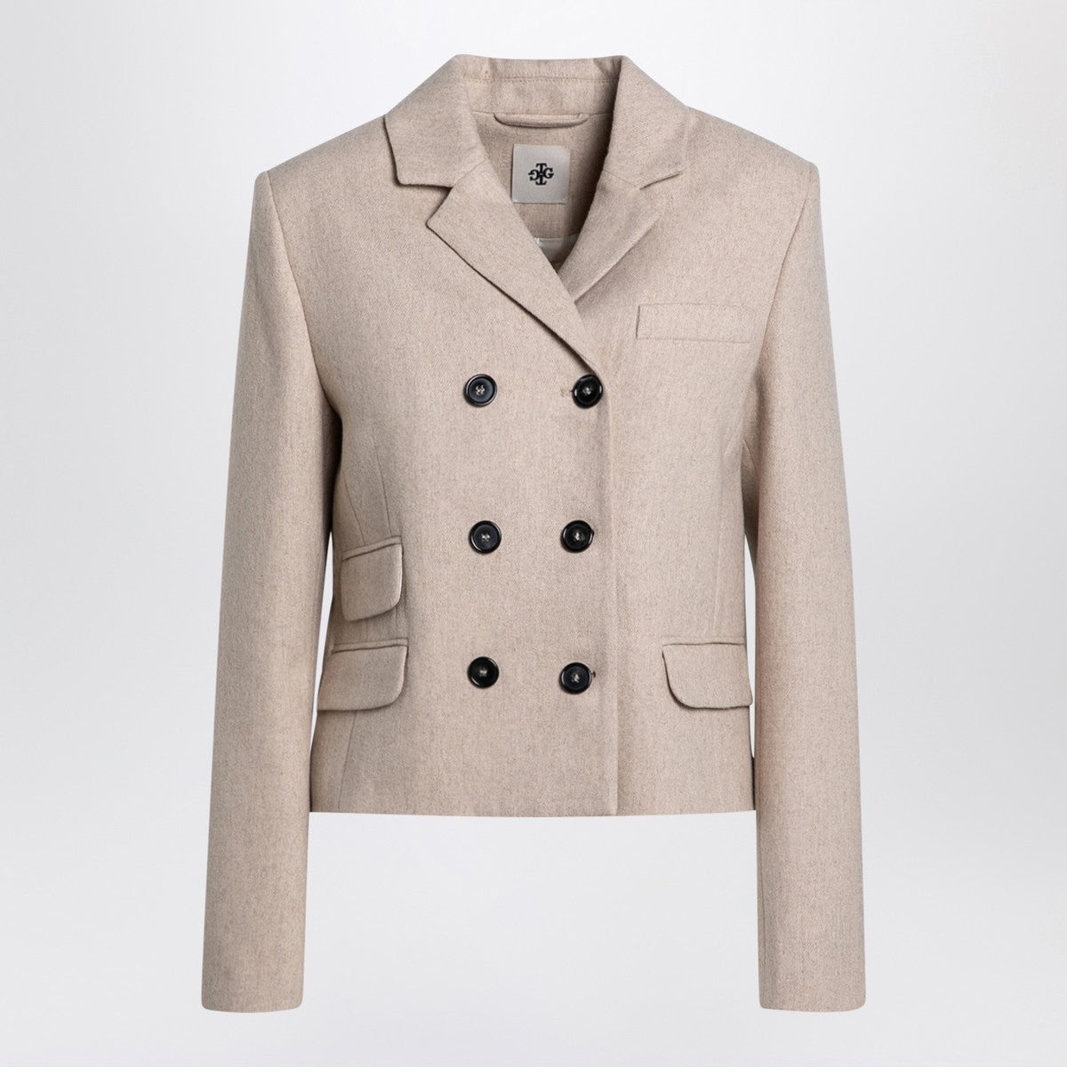 the garment Mille beige double-breasted jacket the garment