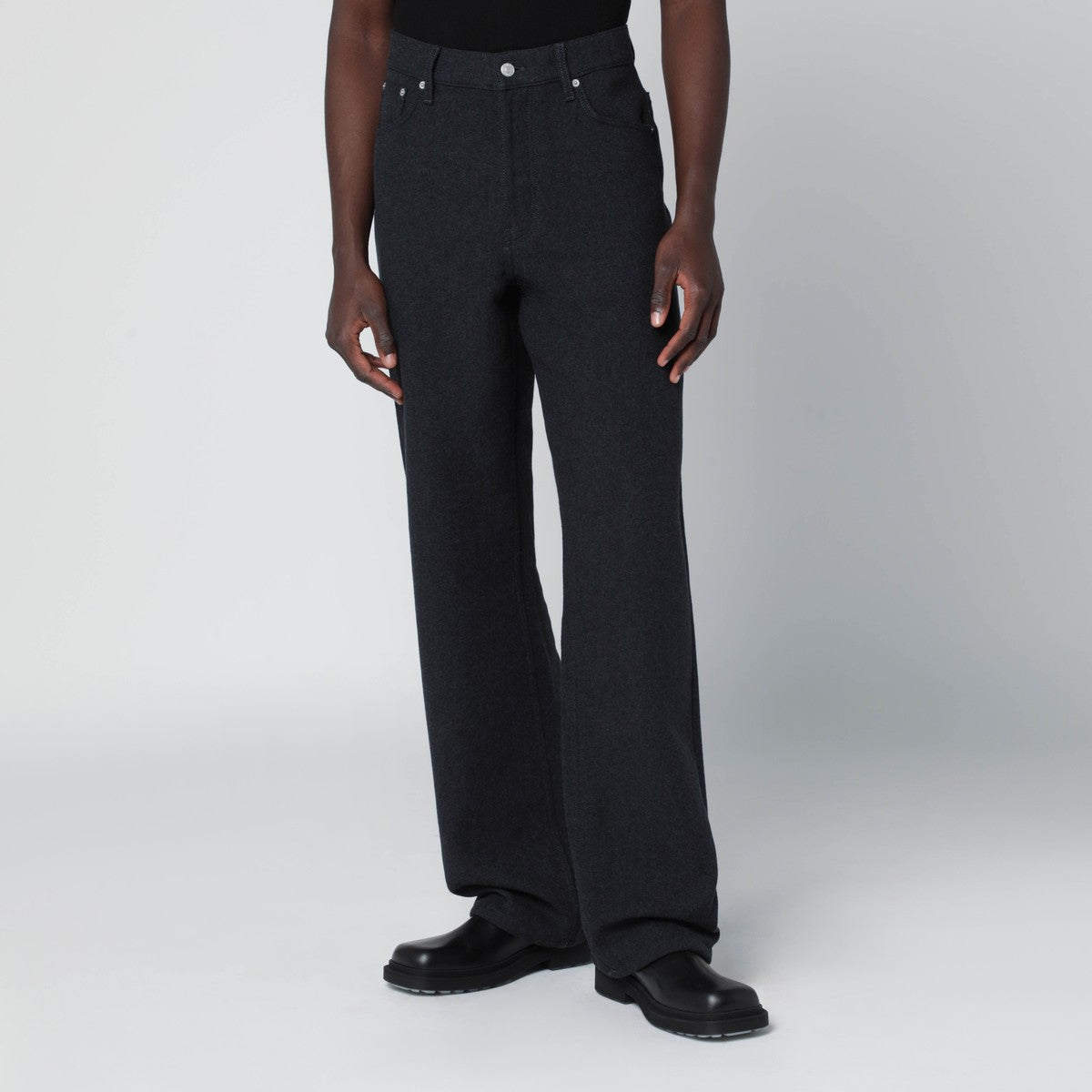 Dries Van Noten Dark grey straight leg jeans