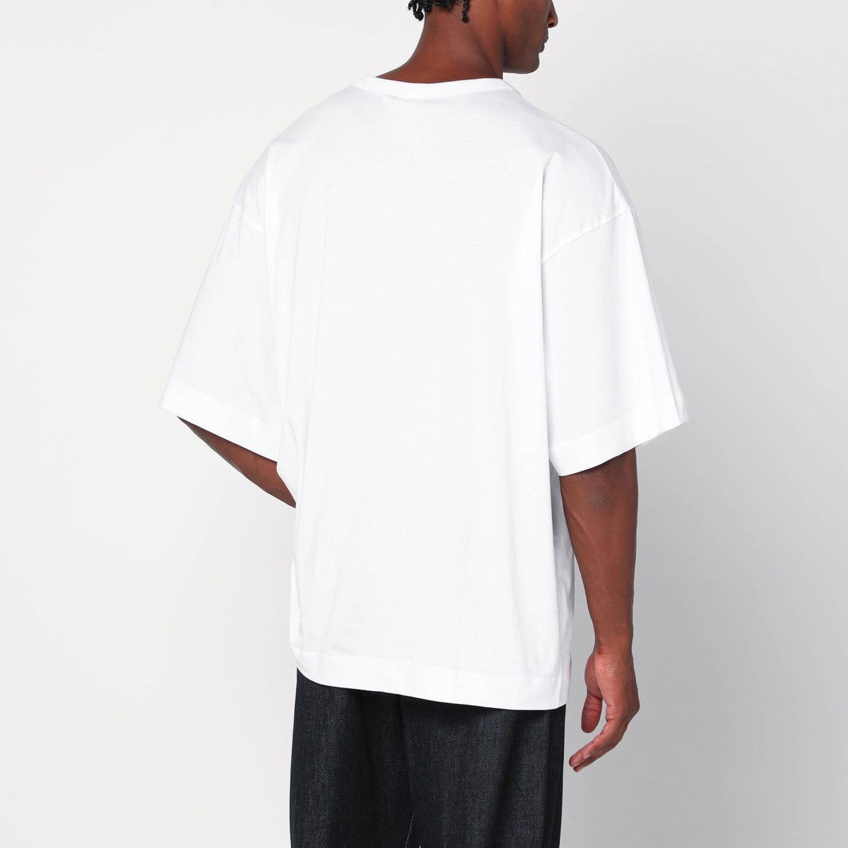Dries Van Noten Oversized white cotton T-shirt Dries Van Noten