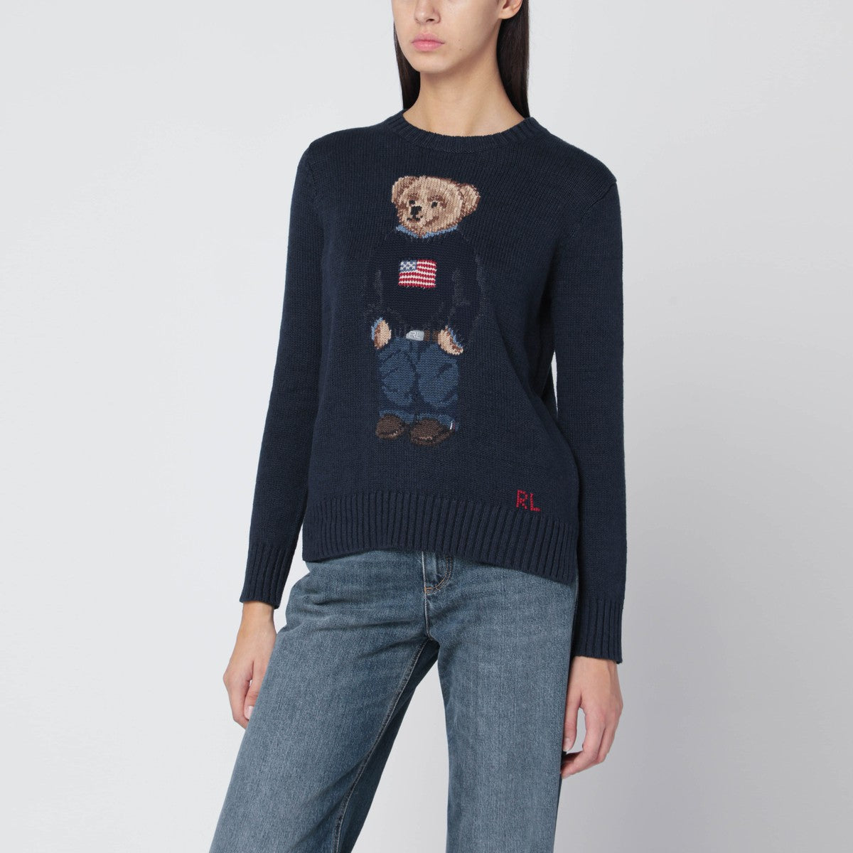 Polo Ralph Lauren Navy blue Polo Bear sweater Polo Ralph Lauren