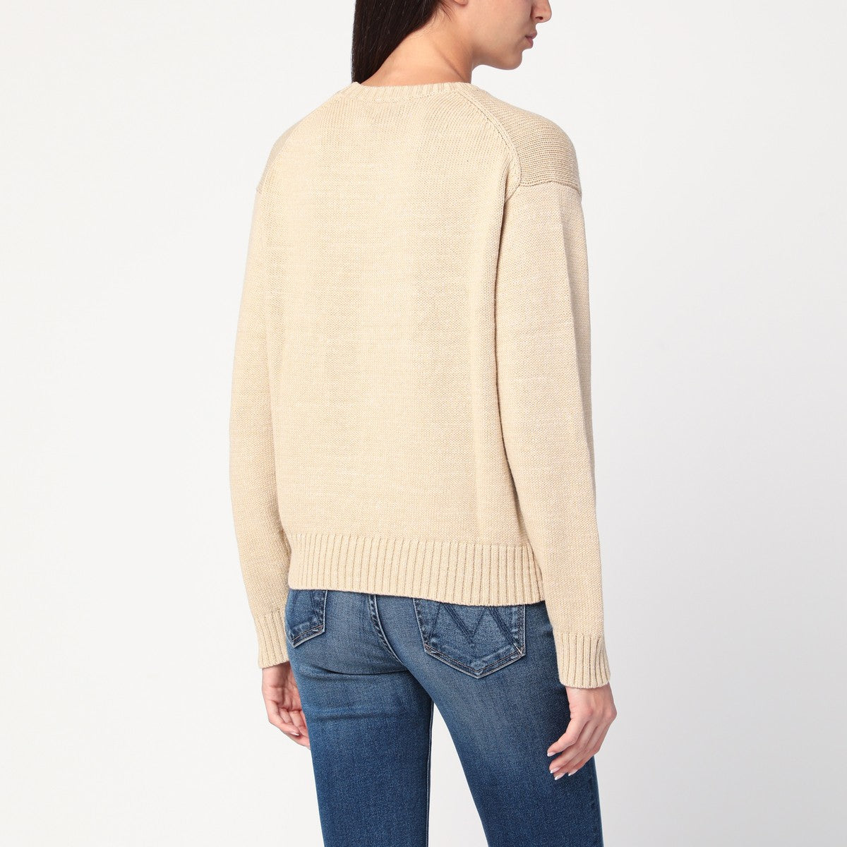 Polo Ralph Lauren Beige cotton Polo Bear jumper Polo Ralph Lauren