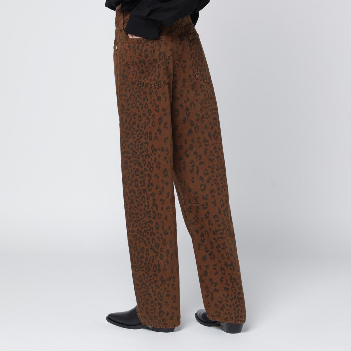 Citizens of Humanity Relaxed Miro jeans with cheetah print Citizens of Humanity