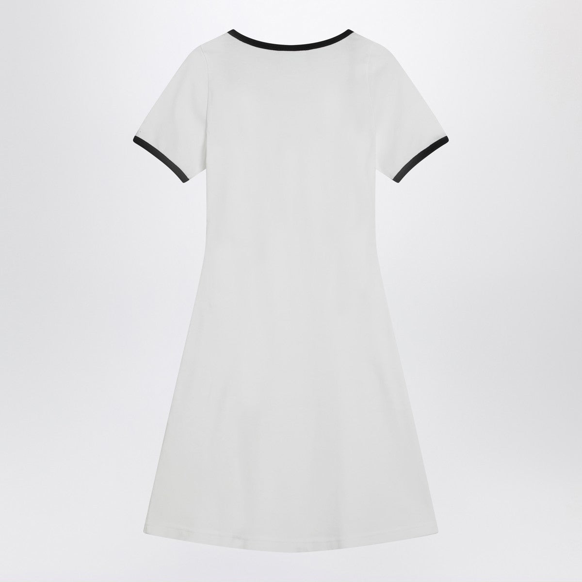 Courreges Courrèges Black/white mini dress in cotton Courreges