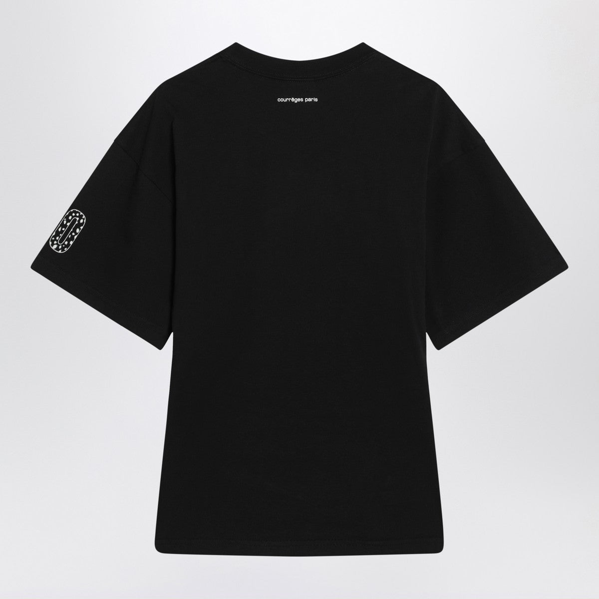 Courreges Courrèges black T-shirt with logo Courreges