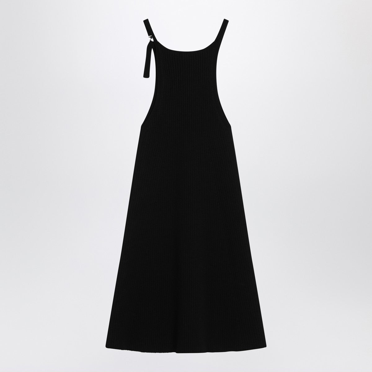 Courreges Courrèges Black ribbed mini dress Courreges