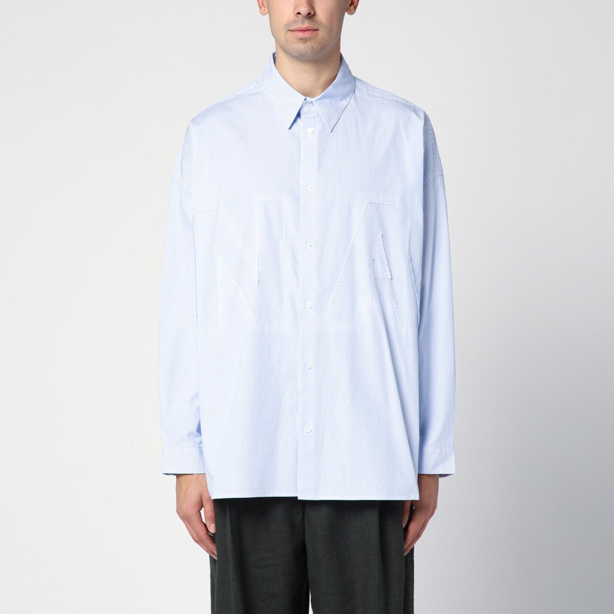 New Amsterdam Surf Association Blue striped cotton shirt