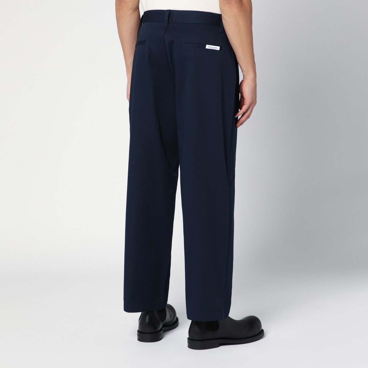 New Amsterdam Surf Association Navy blue cotton blend trousers New Amsterdam Surf Association