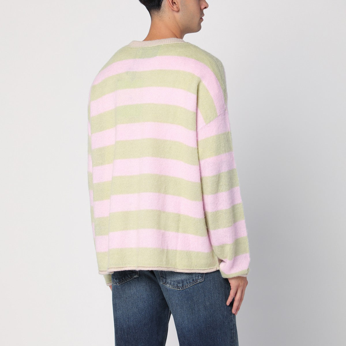 New Amsterdam Surf Association Light green/pink striped jumper New Amsterdam Surf Association