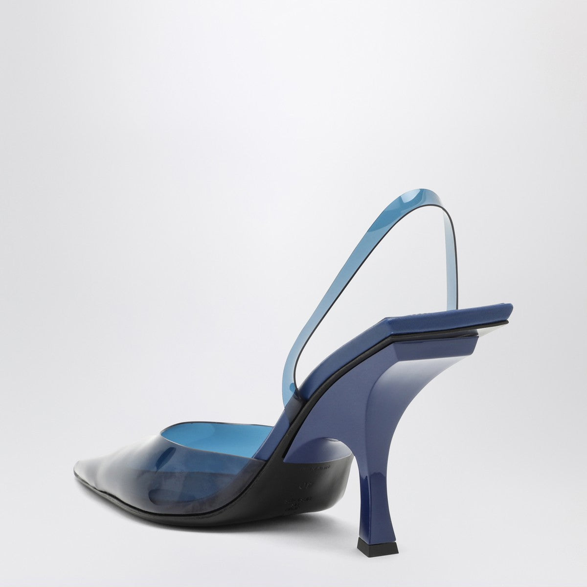 The Attico Electric blue PVC slingback The Attico
