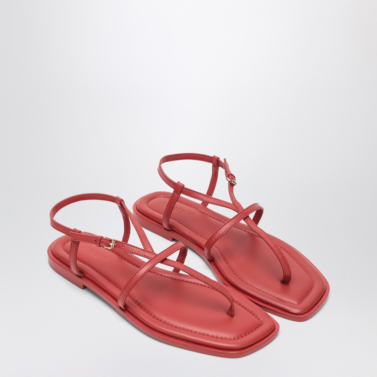 A.EMERY The Remly Sandals cherry-coloured in leather A.EMERY