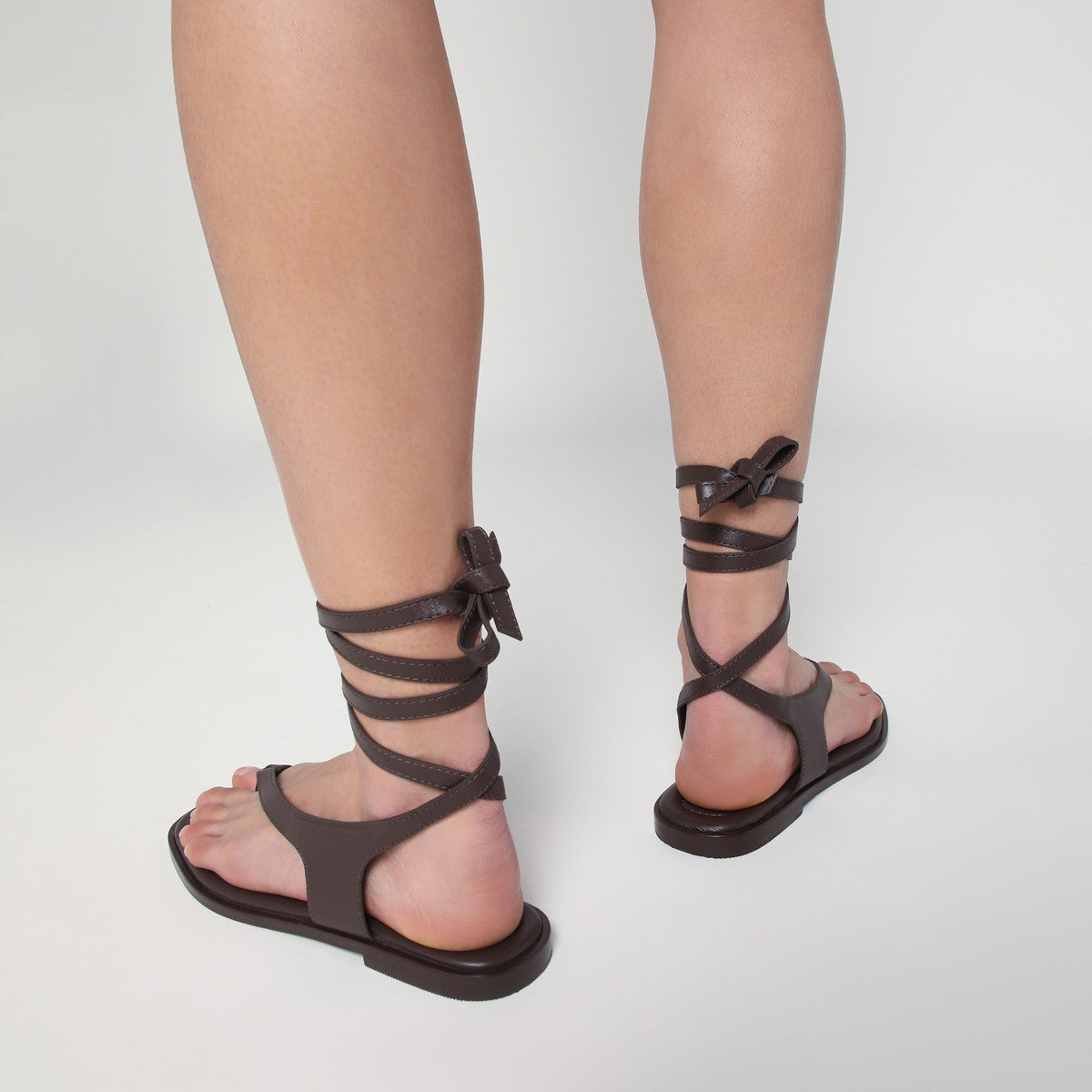 A.EMERY The Heidi Sandals dark brown in leather A.EMERY